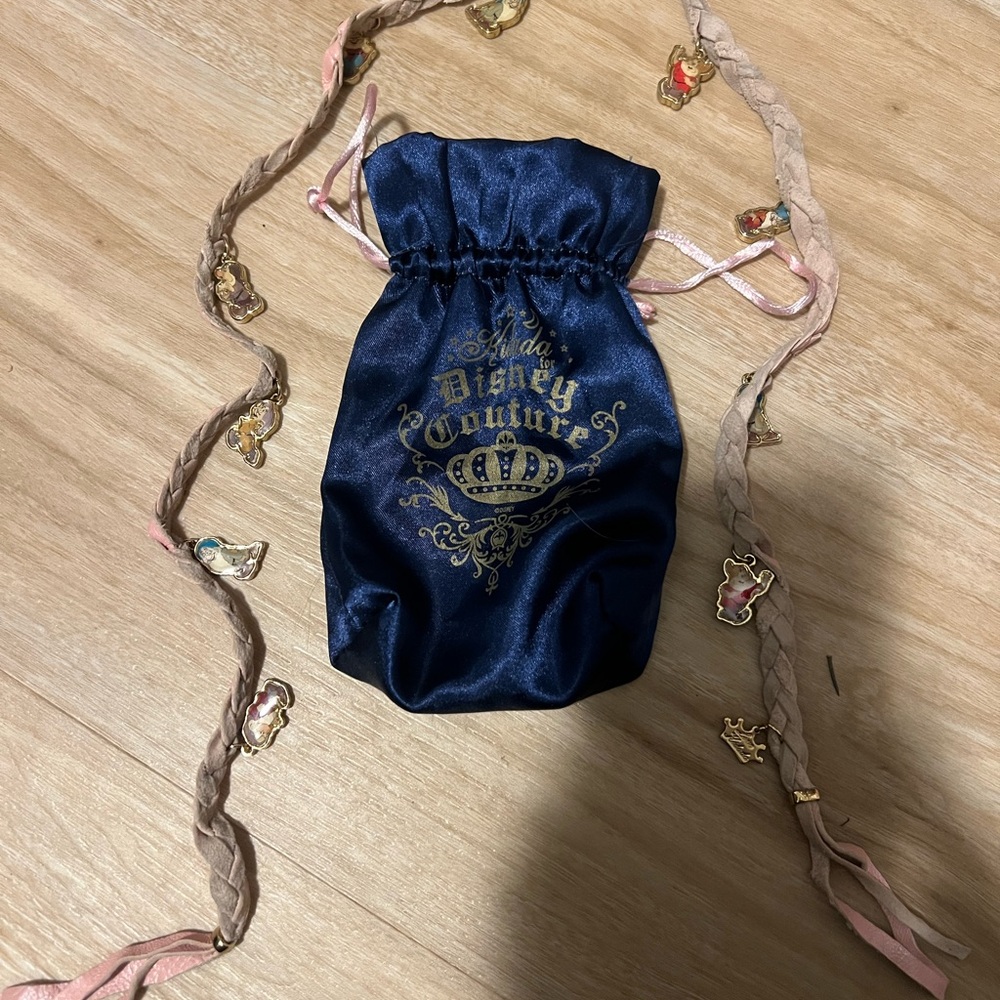 Kidada Disney Couture Seven Dwarfs Bracelet and Navy Drawstring Bag